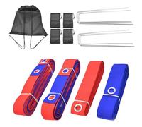 Beach Pallavolo Lines, Portatile Breve Marking Kit, Foldable Lightweight Design and Weather Resistant Material, Pallavolo Boundary Tape for Park Home Practice Backyard Games