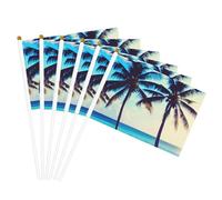 Beach Palm Trees 1 Stampa Bandiera Portatile Bandiere Feste Feste Feste Decorazioni Incontri Eventi