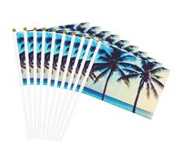 Beach Palm Trees 1 Stampa Bandiera Portatile Bandiere Feste Feste Feste Decorazioni Incontri Eventi
