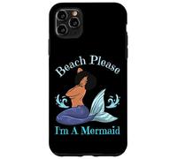 Beach Please I'm A Mermaid Funny Black Sirene Donne Ragazze Custodia per iPhone 11 Pro Max