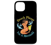 Beach Please I'm A Mermaid Funny Black Sirene Donne Ragazze Custodia per iPhone 13
