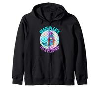 Beach Please I'm A Mermaid GNOME Tropical Summer Ocean Felpa con Cappuccio