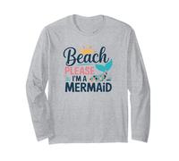Beach Please Mermaid Estetica Maglia a Manica