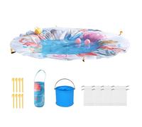 Beach Pool Toddler, Puddle Wading Pools, Portable Water, Sandproof Durable Material, 55,12 x 55,12 pollici Easy Carrying Bag Included, Perfect for, Boys, Girls, Bambini, Outdoor Play