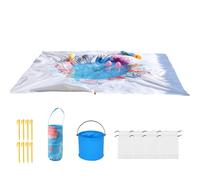 Beach Puddle | Portatile E Pieghevole, Impermeabile E Anti-Sabbia - 2 X 2 M Piscina Esterna,Ragazzi Vacanze Picnic E Campeggio Esterni Giochi Acquatici