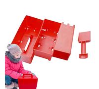 Beach Sand Castle Kit with 4x Brick Wall Molds, Outdoor Sandbox Playset for Kids, Creative Sand Building Toys for Seaside Fun, Ideal for Boys and Girls, 9.92x6.57x5 Inches