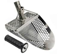 Beach Sand Scoop with Handle - Stainless Steel Metal Detector 2025
