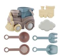 Beach Sand Toy Set, Summer Digging Play Kit, 10pcs Colorful Scooping Tool Set with Durable Abs Material, Lightweight Sand Plays Equipment, Beach Design Kit, Kids Outdoor Vacation Play Sets