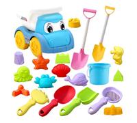 Beach Sand Toys - Set di Strumenti a Secchiello a Pala, Kit di Costruzione del Castello | per Picnic Campeggio Vacanze Gioco sensoriale Compleanno Famiglia Asilo Cortile Giochi all'aperto