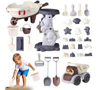 Beach Sand Toys, Travel Digging Set, 12.6x6.69in Outdoor Kit, Authentic Lightweight Tools, Fun Educational Design for Kids Activity Backyard Camping Pool Vacation