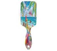 Beach Scene Cats Massage Comb Hair Brush, Anti Static Pettine, Mens Detangling Brush