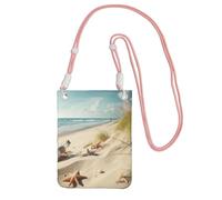 Beach Seaside Crossbody Borsa per telefono per donne e uomini impermeabile mini borsa per cellulare portafoglio piccole borse a tracolla con cinturino regolabile da viaggio sacchetto per cellulare da