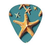 Beach Starfish Eccezionale Plettro per Chitarra - Plettro su un solo lato in materiale ABS - Spessore diverso per diverse esperienze musicali - Ideale per chitarre e ukulele, plettro per chitarra,