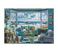 Beach Summer House Puzzle per adulti 1000 pezzi, Hawaii Florida Maine Ocean Jigsaw Puzzle, Seashore House Puzzles - Seaside Retreat