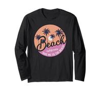 Beach Summer Vacation, Sunshine, Surfing California Maglia a Manica