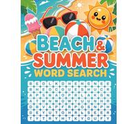 Beach & Summer Word Search: Large Print Puzzle Fun: Enjoyable Mind Wellness Puzzle Workbook for Ages 6 to 8