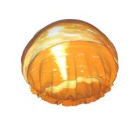 Beach Sunrise Orang Sea Print Cuffia da bagno Grande cuffia da bagno Adatta per tutte le lunghezze di capelli Protegge i capelli cuffia da bagno riutilizzabile
