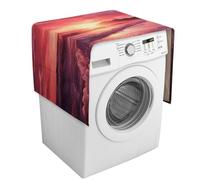 Beach Sunset Copertura per lavatrice con tasche portaoggetti Rondella Asciugatrice Copertura antipolvere 137,9 x 52,1 cm Frigorifero Cucina Cuscinetti protettivi Decorazione per la casa