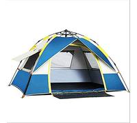 Beach Tent,Camping Camping Tent,Waterproof Hiking Outdoor Easy Set Up Anti-Mosquito 3-4 People Blue 83x59inch