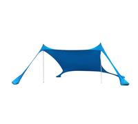 Beach Tent Sun Shelter - Portable UV Protection Canopy With 2 Support Rods & Sandbag Anchors, Lightweight Sunshade For Sand Or Grass, Windproof Outdoor Tent For Festivals | 1.7kg Bag
