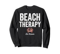 Beach Therapy Crab Ocean Summer Vacation Felpa