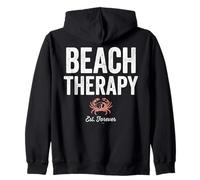 Beach Therapy Crab Ocean Summer Vacation Felpa con Cappuccio