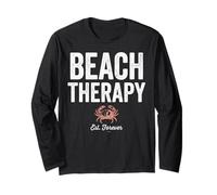 Beach Therapy Crab Ocean Summer Vacation Maglia a Manica