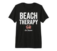 Beach Therapy Crab Ocean Summer Vacation Maglietta Premium