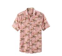 BEACH TIME Camicia marrone / verde / rosa / rosa antico Uomo BEACH TIME S