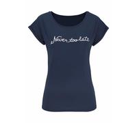 BEACH TIME Maglietta navy / bianco Donna BEACH TIME M