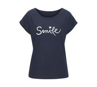 BEACH TIME Maglietta navy / bianco Donna BEACH TIME S-M