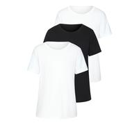 BEACH TIME Maglietta nero / bianco Donna BEACH TIME L