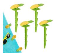 Beach Towel Clips, Outdoor Mat Clamps, Sand Peg Stake Set, Secure Windproof Grip, Lightweight Compact Size, Easy Ground Insertion, Picnic, Camping, Festivals, (ABS)