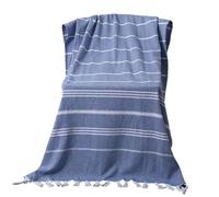 Beach Towel Cotton, Striped Bath Sheet, Large Absorbent Fabric, 35.4 X 70.8 Inch, Soft Quick Dry Material, Vacation Pool for Summer, Swimming, Outdoor, Travel, Camping Use