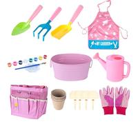 Beach Toys for Kids - Sandbox Toy | Kids Gardening Tools | 20 x Outdoor Garden Toy Set per bambini, Kids Gardening Tools, Childrens Gardening Tools, Garden Toy Set, Outdoor Toys with Watering Can