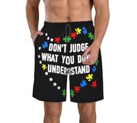 Beach Trunks Copywriting Protezione Solare Calzoncini Classico Pantaloncini da Spiaggia per Hotspring Fitness Palestra 3XL