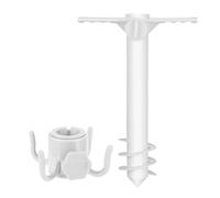 Beach Umbrella Sand Stake, Windproof Patio Umbrella Holder with Hook, Parasol Ground Accessory, Versatile Use for Camping, Backpacking, Fishing, Garden, Backyard, 14.96x9.65 Inches