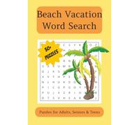 Beach Vacation Word Search Puzzle Book: Word Searches with Easy to Read Print about Beaches, Oceans, Paradise and More | 6x9 inches, 110 pages | 50+ ... for Anniversaries, Holidays and Free Times