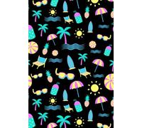 Beach Vibes Notebook: Tropical Summer Lined Journal | Fun Beach Writing Notebook