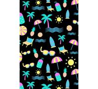 Beach Vibes Notebook: Tropical Summer Lined Journal | Fun Beach Writing Notebook