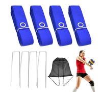 Beach Volley Lines, Short Marker, Foldable Boundary Set, Weather-Resistant Tape Design, Outdoor Sports Accessory for Backyard Park Home Practice Oro Recreational Play