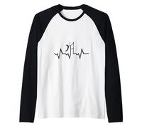 Beach Volley Pulse Heartbeat, da donna Maglia con Maniche Raglan