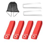 Beach Volleyball Lines, Foldable Court Boundary Markers, Outdoor Sports Setup Kit with Anchors, Ideal for Park, Backyard, Practice, Beach, Home and Training Games