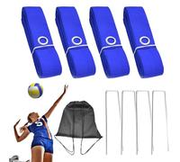 Beach Volleyball Lines, Outdoor Court Marking Set, 1.97 Inches Foldable Sports Accessory for Park, Home, Practice, Backyard, and Recreational Volleyball Games in Open Spaces