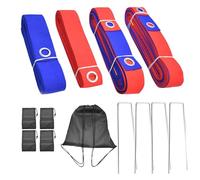Beach Volleyball Lines, Outdoor Volleyball Court Marking Set, Foldable Boundary Tape with Ground Stakes and Carry Bag, Sturdy Sports Accessories for Park Games, Home Practice, Backyard