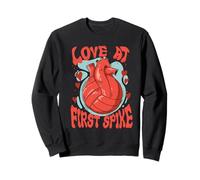 Beach Volleyball Love At First Spike Felpa