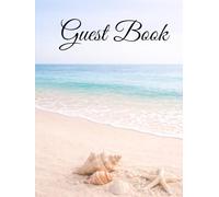 Beach wedding guest book hardcover: Wedding guest keepsake