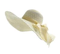 Beach Wide Hat Floppy Brim Sun Women Colorful Cap Brim Big Hats Bow Baseball Caps Padre Partnerlook Cap, beige., Taglia unica