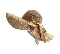 Beach Wide Hat Floppy Brim Sun Women Colorful Cap Brim Big Hats Bow Baseball Caps Padre Partnerlook Cap, cachi, Taglia unica