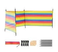 Beach Winds Blocker, Adorable Camping Privacy Screen Wind Blocker, 59x15x15 inches Portable Shelter Barrier Windproof Shade for Travel, Vacation, Fishing, Backyard Fun
